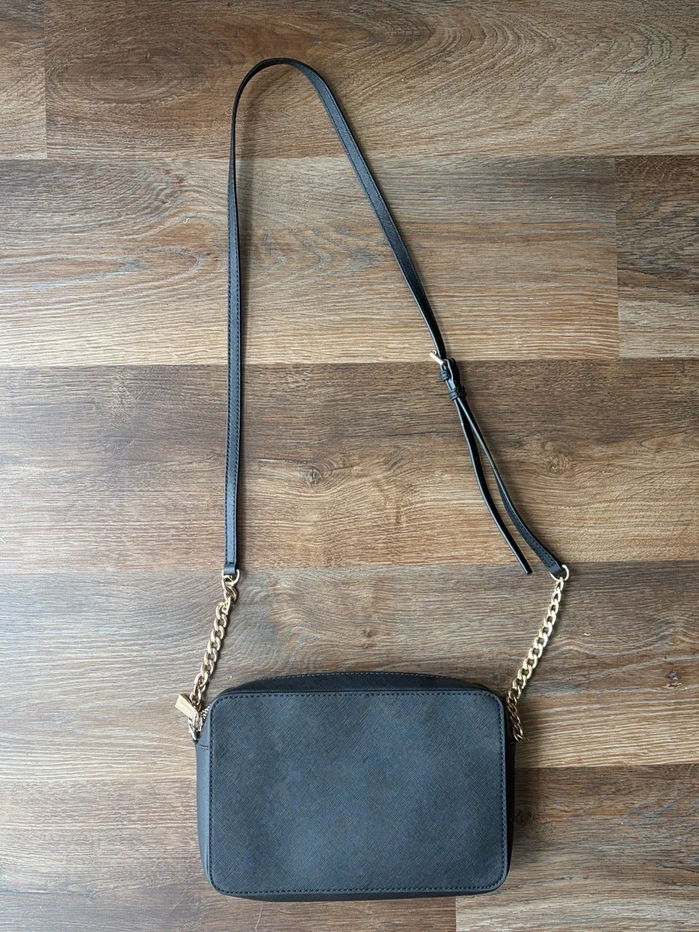 Michael Kors Black Saffiano Leather Crossbody Bag
